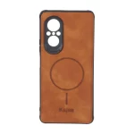 قاب جیر Kajsa طرح مگ سیف Huawei Nova 9 SE - قهوه ای روشن