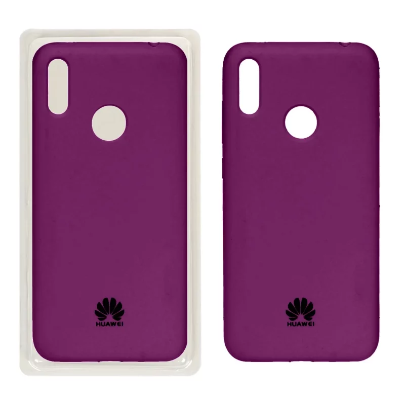 قاب سیلیکونی پاک کنی اورجینال Huawei Y6 (2019) / Y6 Prime (2019) / Y6s / Honor 8a - بنفش (پک اصلی) - تصویر 2