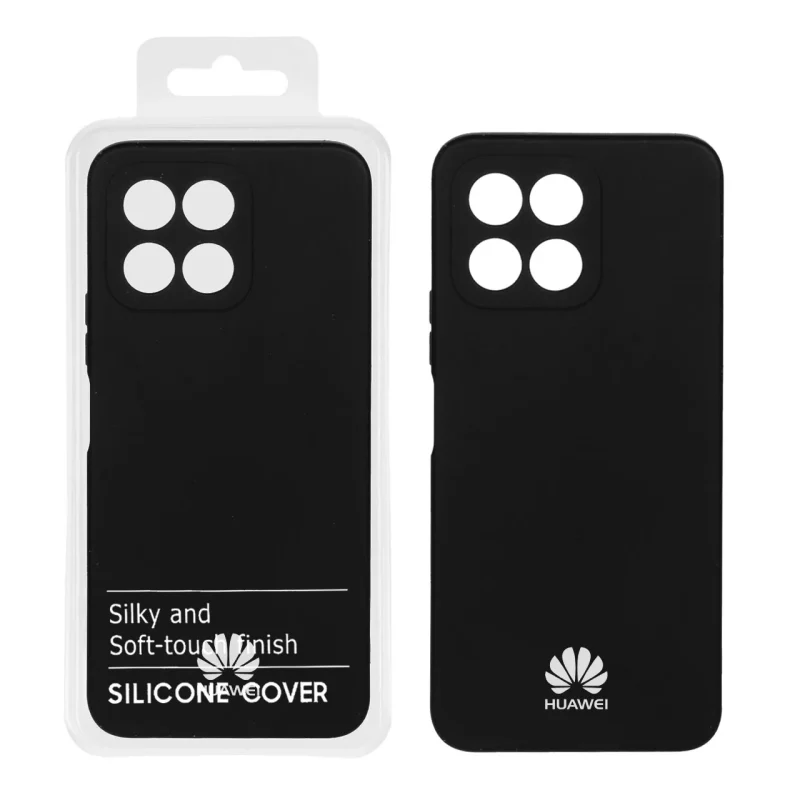 قاب نیو سیلیکون محافظ لنزدار RFF مدل Honor X6 / X8 5G - مشکی کد 9 (پک دار) - تصویر 2