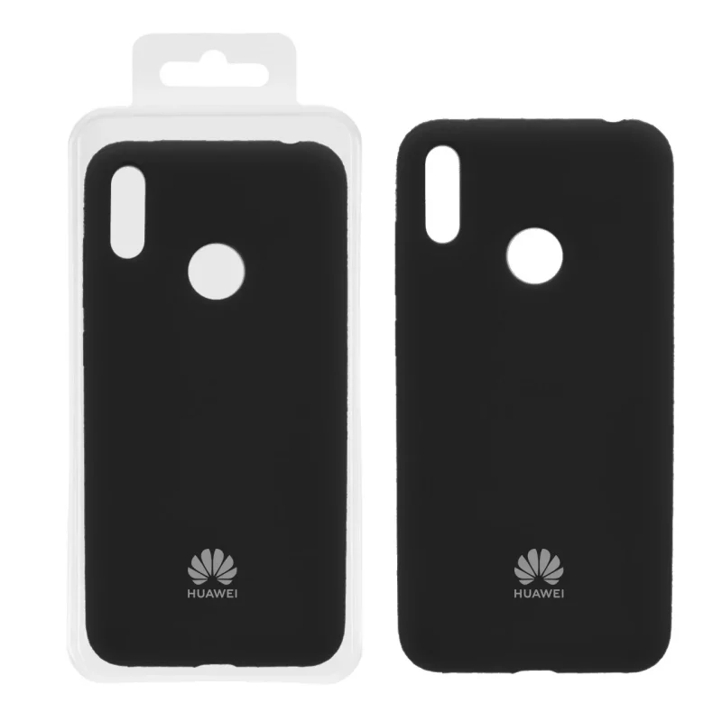 قاب سیلیکونی پاک کنی اورجینال Huawei Y7 2019 - مشکی (پک اصلی) - تصویر 2