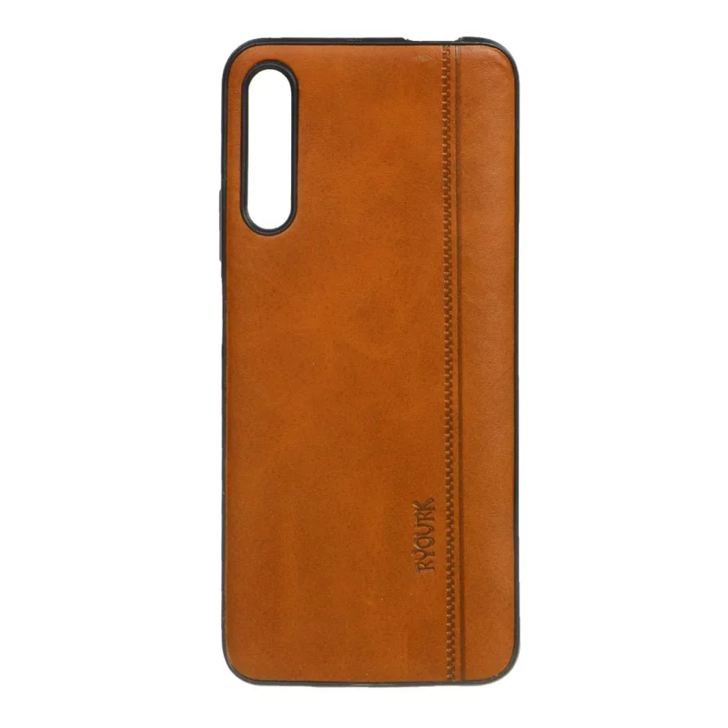 قاب طرح چرم RYOURK مدل Huawei Y9s / 9X Pro - عسلی - تصویر 2