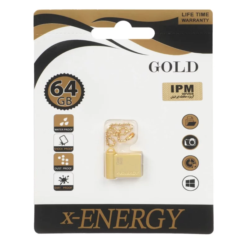 X-ENERGY Gold USB2.0 Flash Memory-64GB - تصویر 2