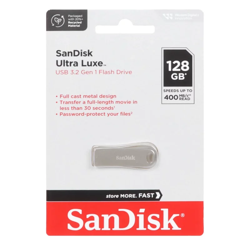 SanDisk Ultra Luxe USB3.2 Flash Memory - 128GB (گارانتی سورین) - تصویر 2