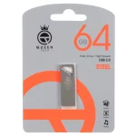 Queen STEEL USB2.0 Flash Memory - 64GB (گارانتی مادام العمر شرکت آی تین) مشکی