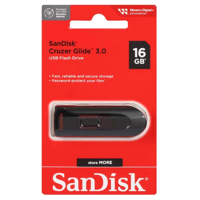 SanDisk Cruzer Glide USB3.0 Flash Memory - 16GB (گارانتی سورین) - تصویر 2