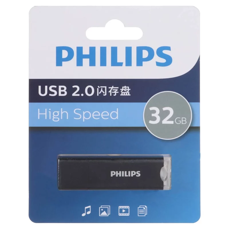 Philips FM10UA032A/93 USB 2.0 Flash Memory - 32GB - مشکی (گارانتی IPM) - تصویر 2