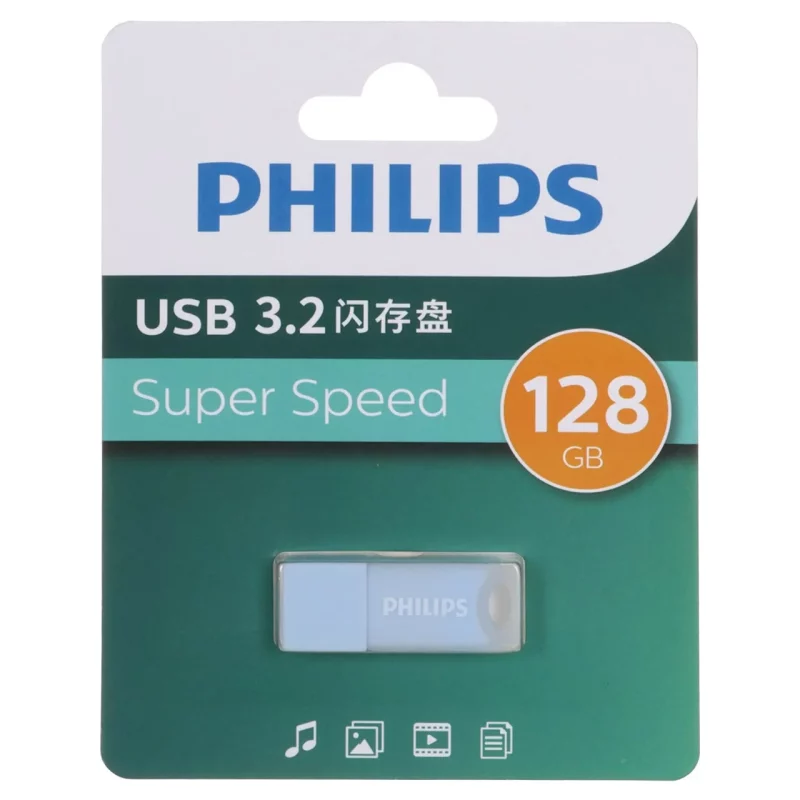 Philips FM10UA128A/93-B USB 3.2 Flash Memory - 128GB - آبی (گارانتی IPM) - تصویر 2