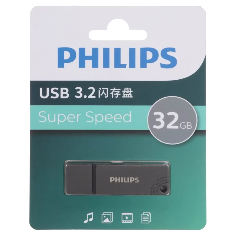 Philips FM11UA032B/93 USB 3.2 Flash Memory - 32GB - خاکستری (گارانتی IPM) - تصویر 2