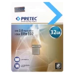 Pretec Elite E02 USB 2.0 Flash Memory - 32GB - نقره ای (گارانتی فراگامان)