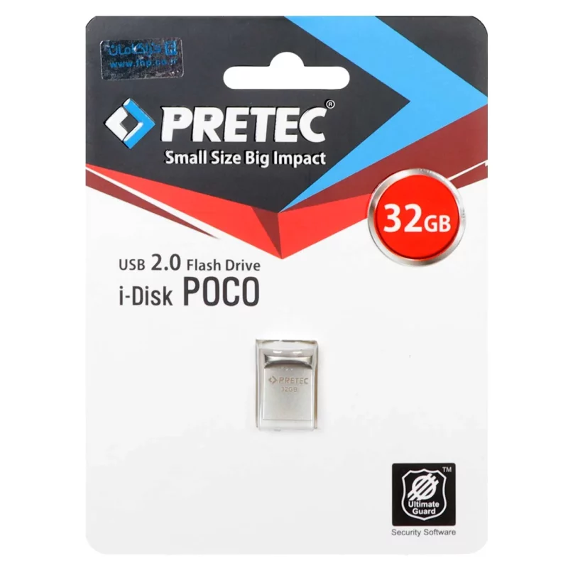 Pretec Poco USB 2.0 Flash Memory - 32GB - نقره ای (گارانتی فراگامان) - تصویر 2