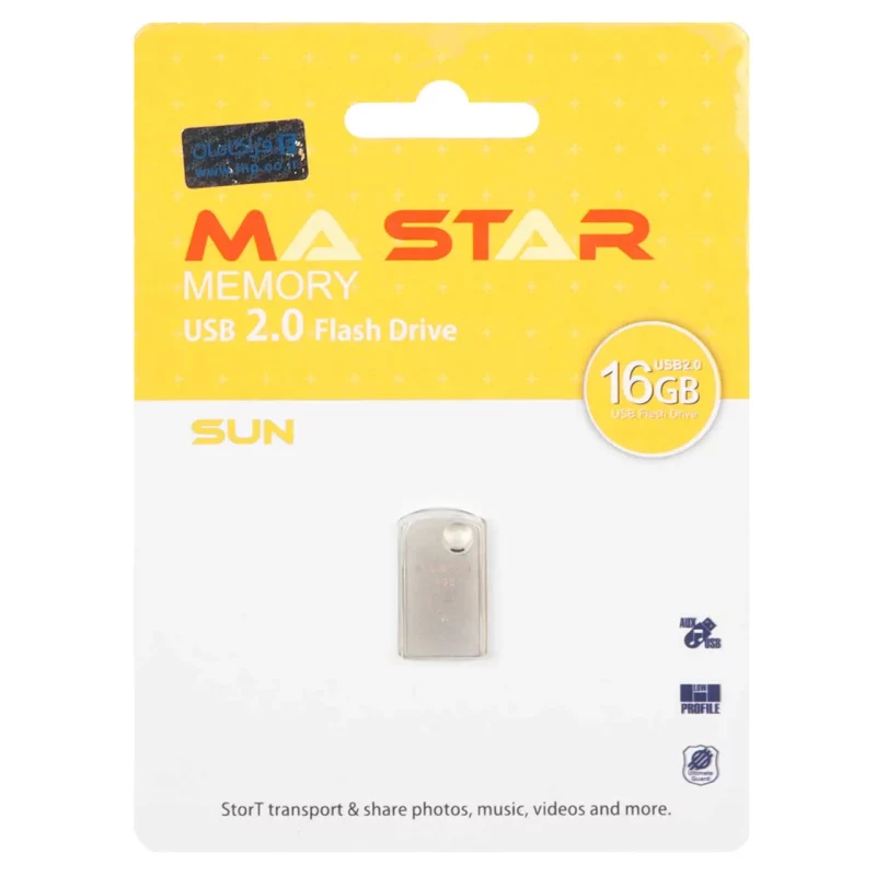 MA Star Sun USB 2.0 Flash Memory - 16GB - نقره ای (گارانتی فراگامان) - تصویر 2