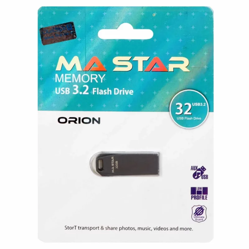 MA Star Orion USB 3.2 Flash Memory - 32GB - خاکستری (گارانتی فراگامان) - تصویر 2