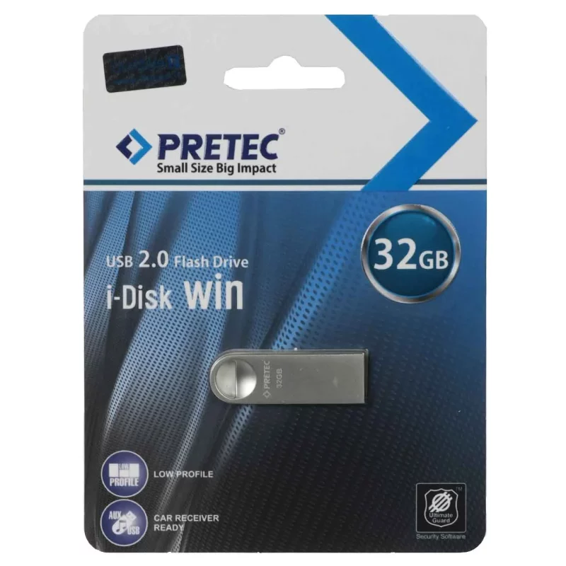 Pretec Win USB 2.0 Flash Memory - 32GB - نقره ای (گارانتی فراگامان) - تصویر 2