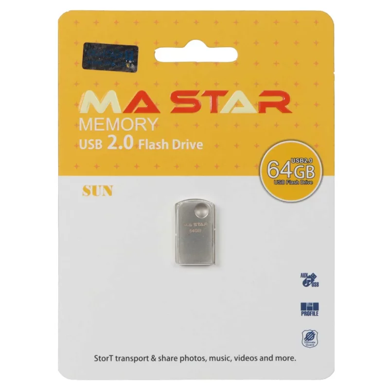 MA Star Sun USB 2.0 Flash Memory - 64GB - نقره ای (گارانتی فراگامان) - تصویر 2