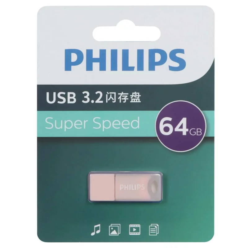 Philips FM10UA064A/93-B USB 3.2 Flash Memory - 64GB - صورتی (گارانتی IPM) - تصویر 2