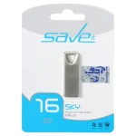 Save it Sky USB2.0 Flash Memory - 16GB نقره ای (گارانتی مادام العمر آی تین)