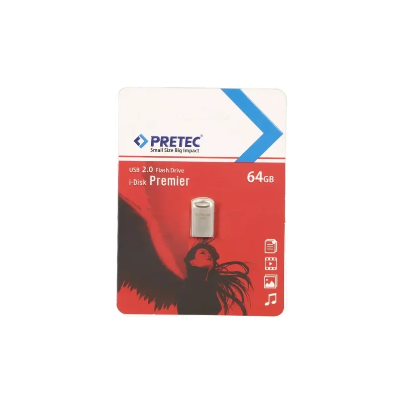 Pretec Elite E02 USB 2.0 Flash Memory - 64GB - نقره ای (گارانتی فراگامان) - تصویر 2
