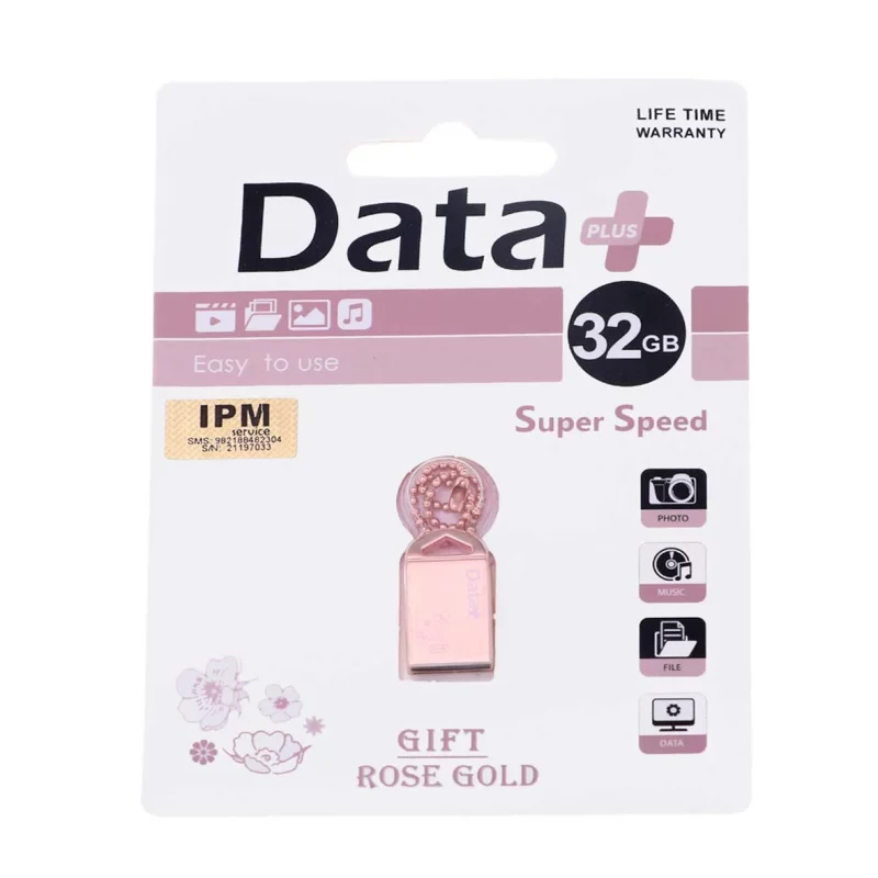 Data Plus Gift Rose Gold USB2.0 Flash Memory-32GB (گارانتی مادام العمر IPM) - تصویر 2