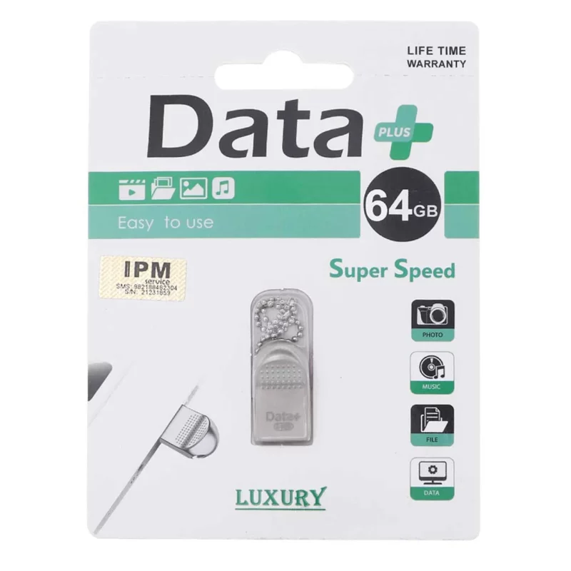 Data Plus LUXURY USB2.0 Flash Memory-64GB (گارانتی مادام العمر IPM) - تصویر 2