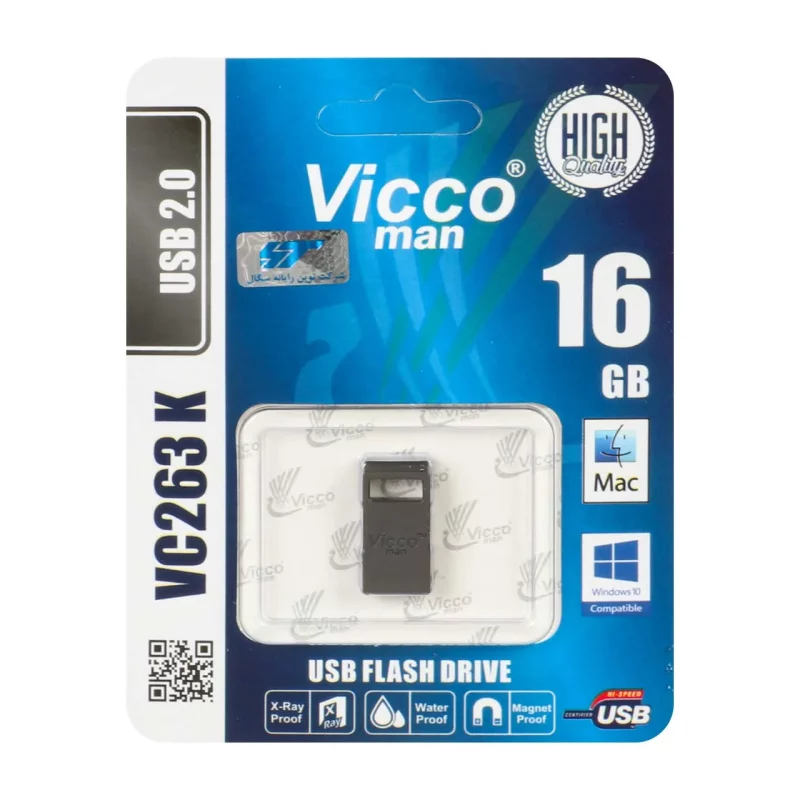 مشکی Vicco VC263 K USB2.0 Flash Memory-16GB - تصویر 2