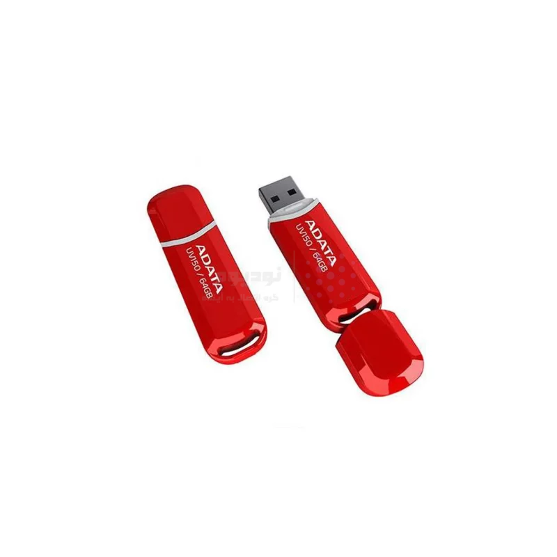 Adata UV150 USB 3.2 Flash Memory- 64GB قرمز (گارانتی پنج ساله آونگ) - تصویر 3
