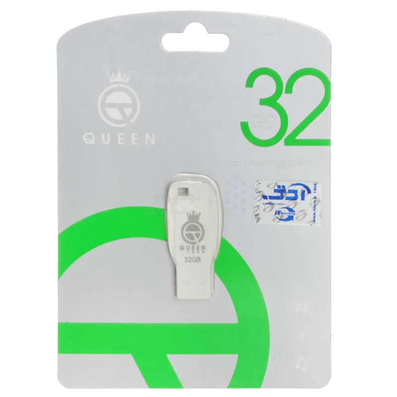 Queen tech-102 USB2.0 Flash Memory-32GB (گارانتی مادام العمر شرکت آی تین) سفید - تصویر 3