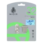 Queen NANO USB2.0 Flash Memory-32GB نقره ای (گارانتی مادام العمر شرکت آی تین)