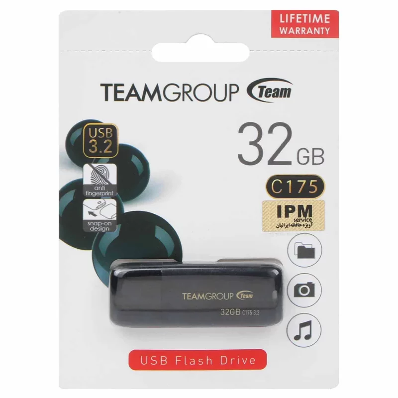 TeamGroup C175 Black USB3.2 Flash Memory-32GB - تصویر 2