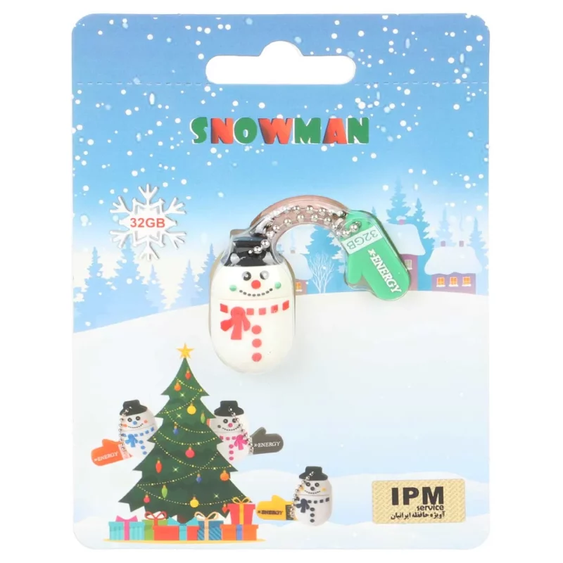 X-ENERGY SNOWMAN USB2.0 Flash Memory - 32GB عروسکی (گارانتی مادام العمر IPM) - تصویر 2