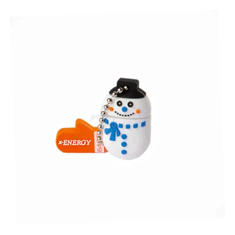 X-ENERGY SNOWMAN USB2.0 Flash Memory - 64GB عروسکی (گارانتی مادام العمر IPM) - تصویر 3