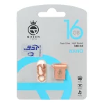 Queen tech-NANO USB2.0 Flash Memory-16GB رزگلد (گارانتی مادام العمر شرکت آی تین)