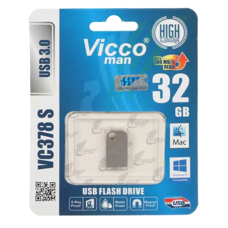 نقره ای (گارانتی مادام‌العمر رایانه نوین سگال) Vicco man VC380 S USB3.0 Flash Memory - 32GB - تصویر 2