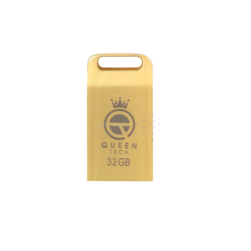 Queen Unique USB2.0 Flash Memory-32GB طلایی (گارانتی مادام العمر شرکت آی تین) - تصویر 3