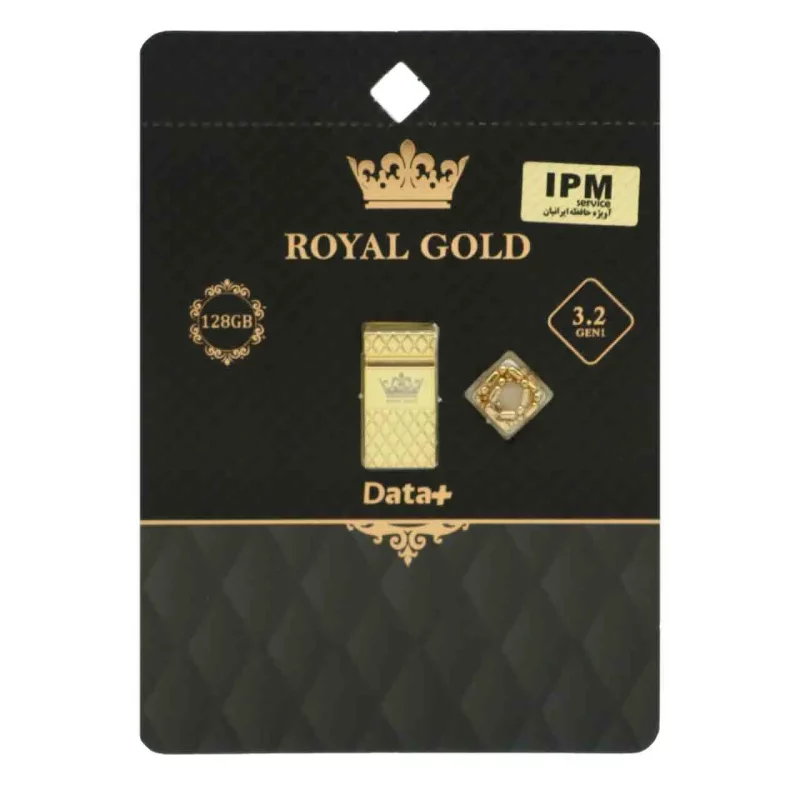 Data Plus Royal Gold USB3.2 Flash Memory - 128GB طلایی (گارانتی مادام العمر IPM) - تصویر 2