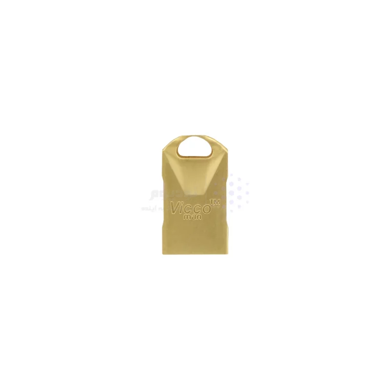 (گارانتی مادام‌العمر رایانه نوین سگال) طلایی Vicco man VC200 G USB2.0 Flash Memory - 64GB - تصویر 3