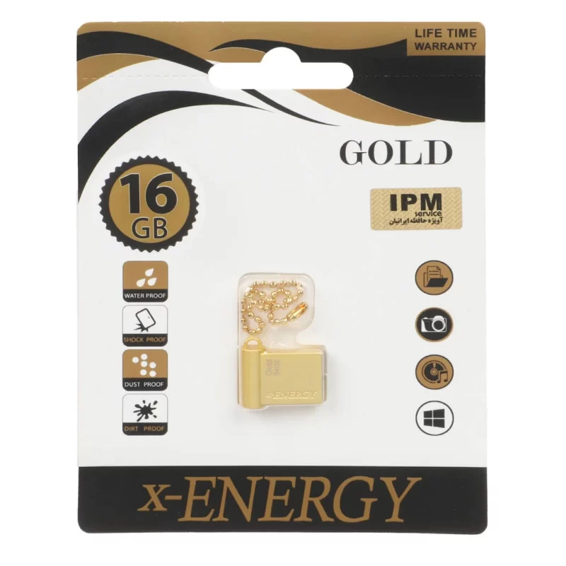 X-ENERGY Gold USB2.0 Flash Memory-16GB - تصویر 2
