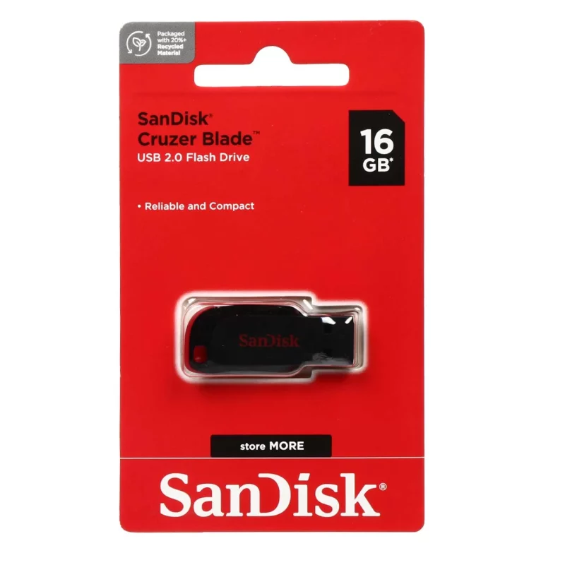 SanDisk Blade USB2.0 Flash Memory - 16GB (گارانتی سورین) - تصویر 2