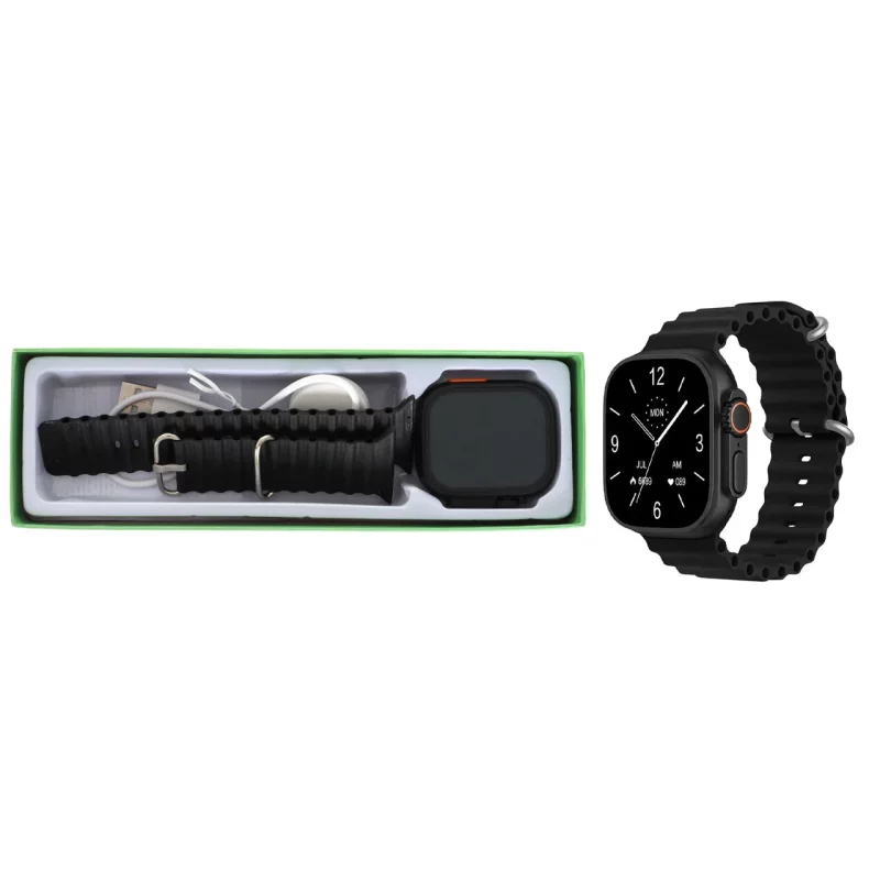 ساعت هوشمند مدل T1000 Ultra 2 - مشکی - تصویر 2