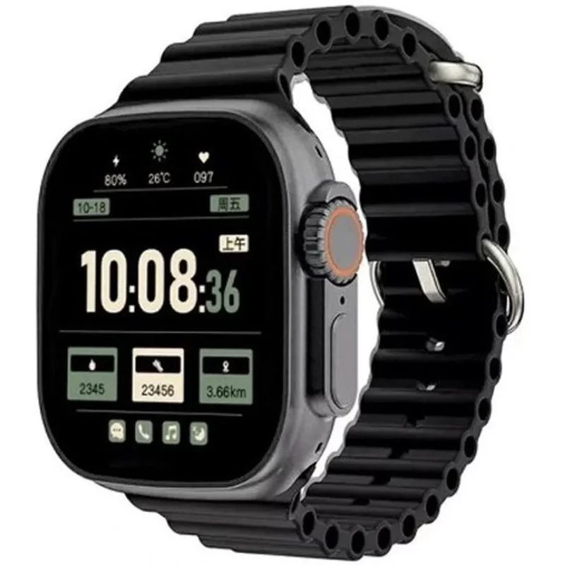 پک ساعت هوشمند KEQIWEAR مدل KW51 Ultra3 - مشکی - تصویر 2