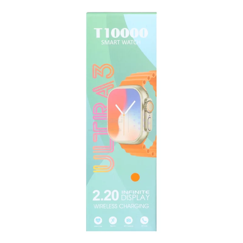 پک ساعت هوشمند teket مدل T10000 ULTRA 3 - نقره ای - تصویر 3