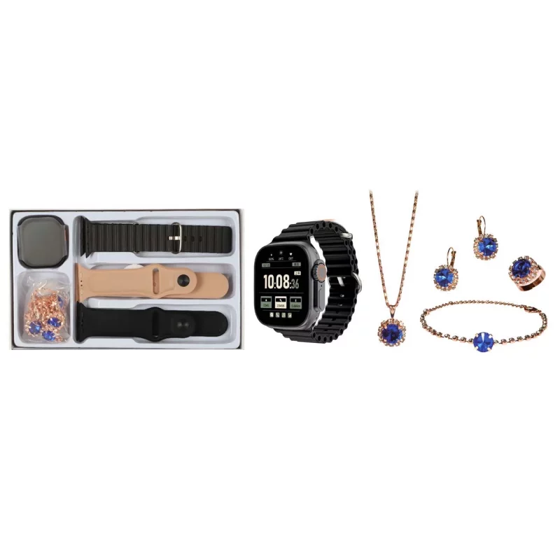 پک ساعت هوشمند KEQIWEAR مدل KW80 ULTRA 3 mini - مشکی - DST (گارانتی شش ماهه) - تصویر 2