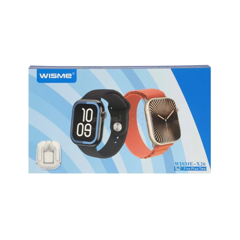 پک ساعت هوشمند و ایرفون بی سیم Wisme مدل WISME-X26 - مشکی - DST (گارانتی شش ماهه) - تصویر 6