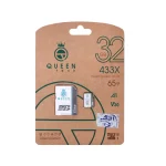 Queen tech microSDHC & adapter U3 Class 10 433X -65MB/s-32GB مشکی سفید - تصویر 3