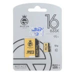 (گارانتی مادام‌العمر شرکت آی تین) Queen tech microSDHC & adapter U1 Class 10 633X -95MB/s - 16GB مشکی طلایی - تصویر 3