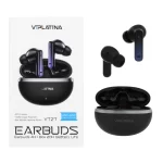 ایرفون بی سیم VIPLATINA باقابلیت ENC/ANC مدل VT27 - مشکی (گارانتی 18 ماه تعویض نیکان همراه)