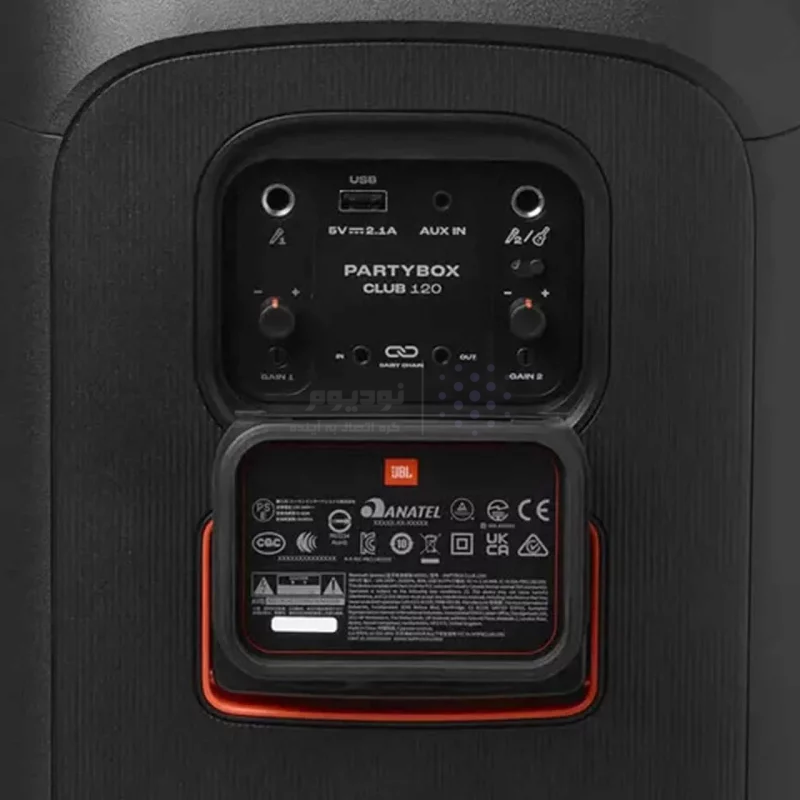اسپیکر چمدانی JBL مدل PARTYBOX CLUB 120 - مشکی - (گارانتی 18 ماهه شرکتی) - تصویر 10
