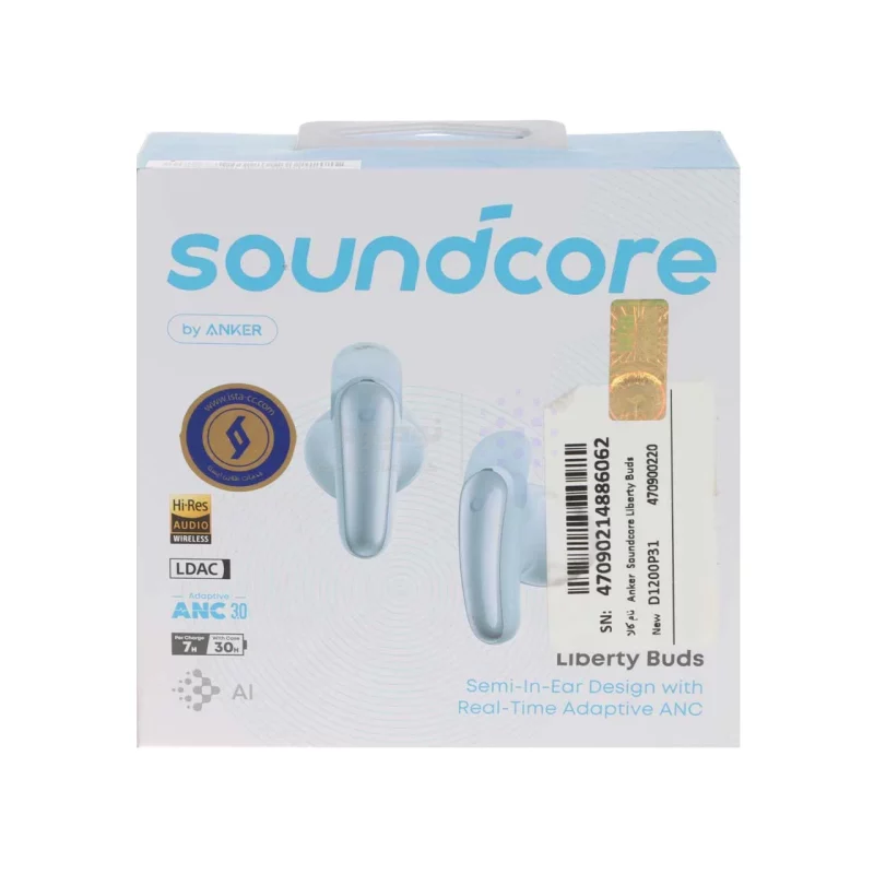 ایربادز بی سیم ANKER مدل Liberty Buds ANC D1200P31 - آبی (گارانتی 18 ماهه حافظه طلایی ایستا) - تصویر 6