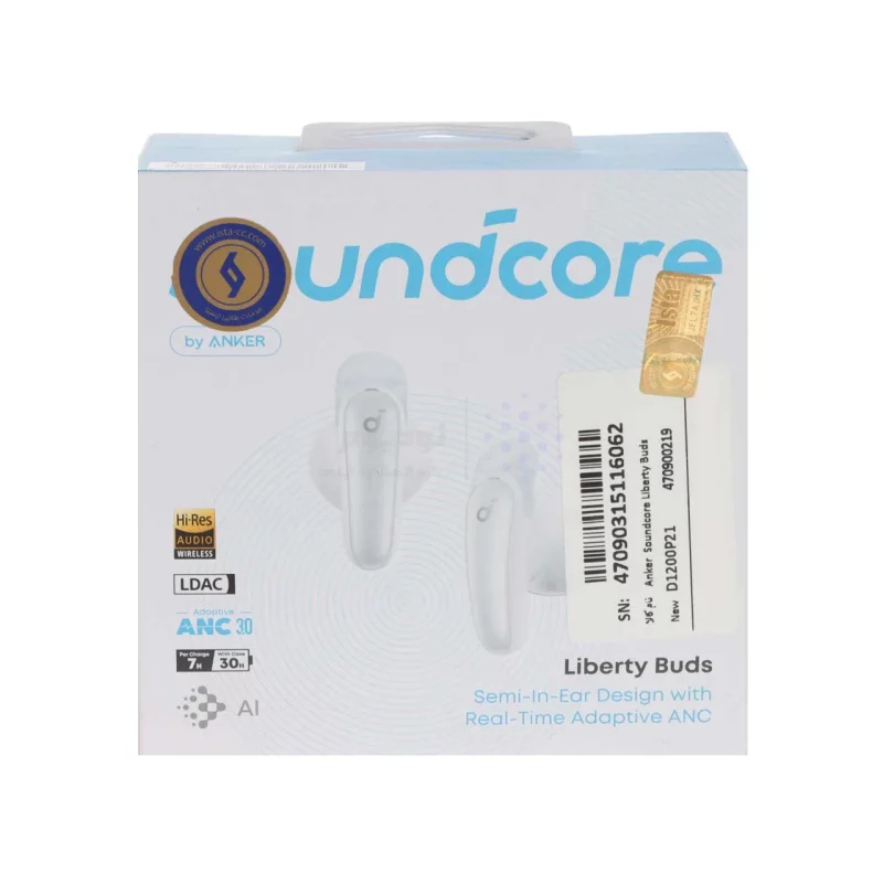 ایربادز بی سیم ANKER مدل Liberty Buds ANC D1200P21 - سفید (گارانتی 18 ماهه حافظه طلایی ایستا) - تصویر 6