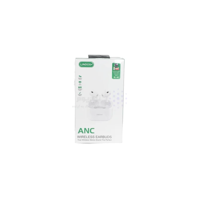 ایرفون بی سیم +Lindos مدل BL-40 ANC - سفید - تصویر 6