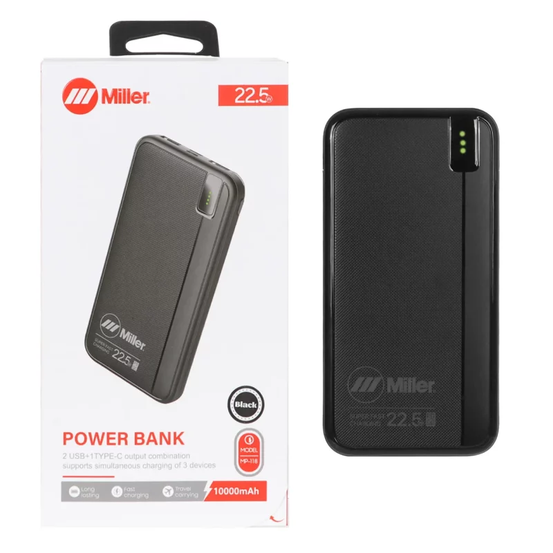 پاوربانک (PD و فست شارژ) Miller 22.5W 10000mAh مدل MP-118 - مشکی (گارانتی پارتیان پایا) - تصویر 2